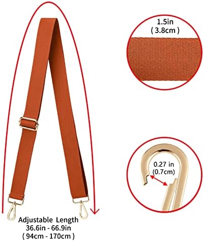ZOOEASS Wide Shoulder Strap, Adjustable Replacement Belt Crossbody Canvas Bag - Image 3