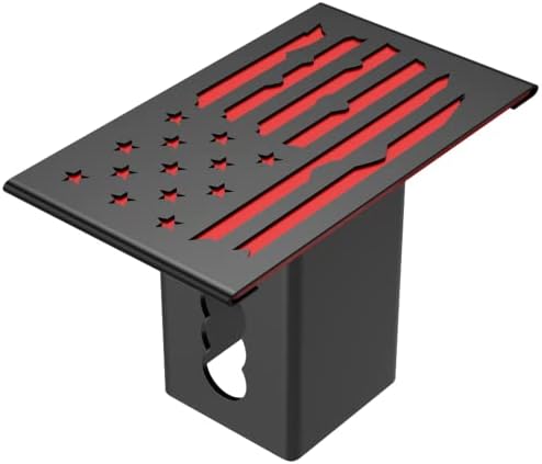 Heavy Duty Hollow Out American Flag Metal Trailer Hitch Cover - Image 2