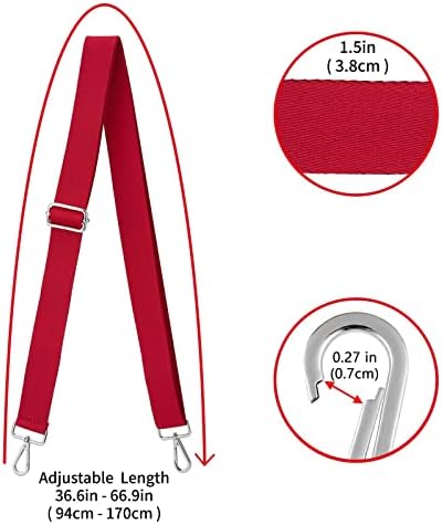 ZOOEASS Wide Shoulder Strap, Adjustable Replacement Belt Crossbody Canvas Bag - Image 3
