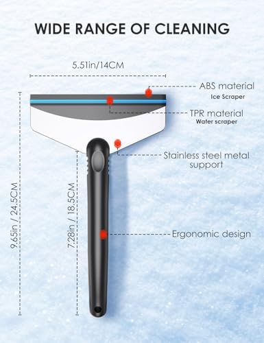 Ice Scrapers for Car Windshield-Winter Windshield Scraper for Ice and Snow - Image 6