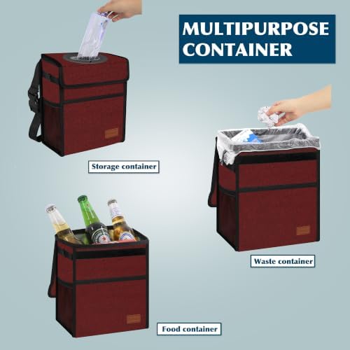 Femuar Leak Proof Car Trash Can - Image 3