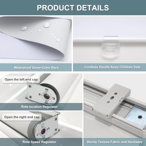 AOSKY Custom Blackout Cordless Roller Shade - Image 7