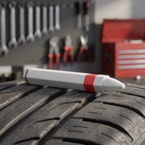 White Wax Tire Marker Crayon Pen - Image 7
