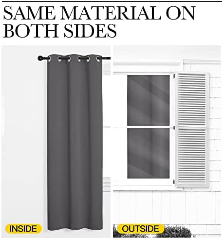 NICETOWN Bedroom Curtains Blackout Drapery Panels, Three Pass Microfiber - Image 6