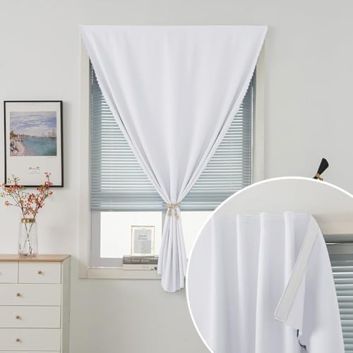 Stick On Blackout Curtains No Drill Required Self Adhesive Window Coverings - Image 2
