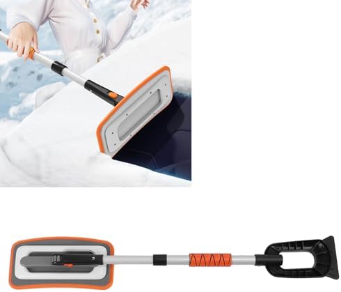 Heavy - Duty Aluminum Ice Scraper Snow Brush, Efficient Snow Removal Kit - Image 6