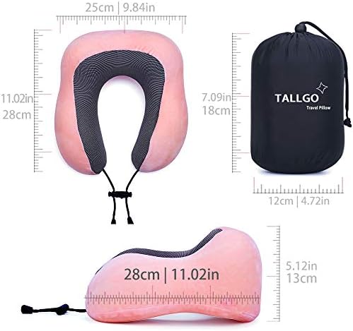 TALLGO Travel Pillow, Best Memory Foam Neck Pillow Head Support Soft Pillow - Image 6