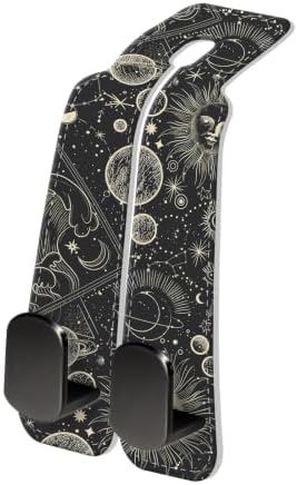 PU Leather Car Seat Hook, Storage Headrest Hanger, Cute Car Backseat Organizer by Unknown