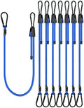 Lucky Straps 60" Blue Adjustable Carabiner Bungee Cords by LuckyStraps