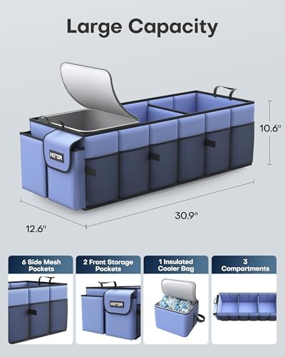 HOTOR Trunk Organizer, Sturdy Foldable - Image 2