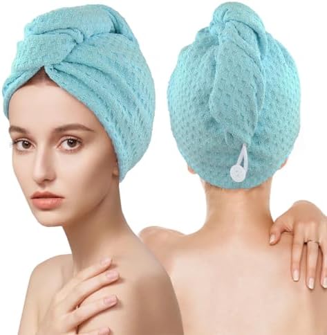 MaopaoBeauty Microfiber Hair Towel 2 Packs Hair Towel Wrap by BESTCHOICEFORYOU%EF%BC%81