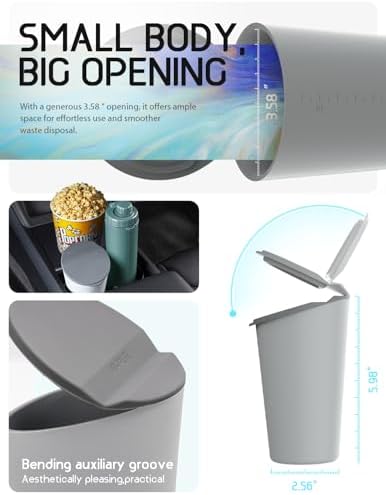 BMZX Car Trash Can with Lid - Image 6