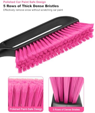 SEAAES 35.5 Inch Extendable Car Snow Brush, Windshield Snow Scraper - Image 3
