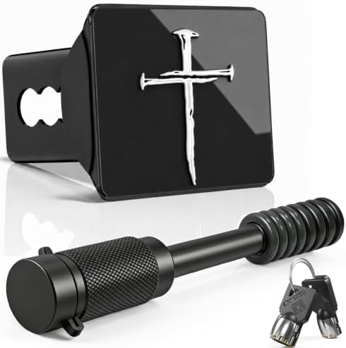 Cross of Nails Trailer Hitch Cover by Unknown