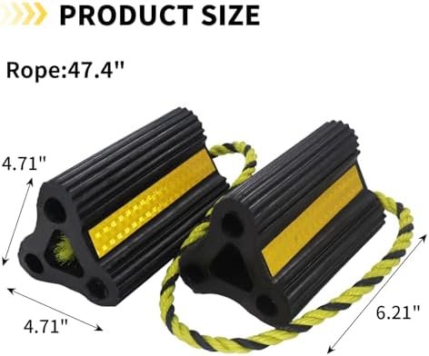 RV Wheel Chocks for Trailers Camper Trucks 2Pair4Pack - Image 2