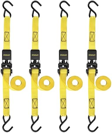 STANLEY 1" x 10' x 900 lbs Light-Duty Ratchet Straps by STANLEY