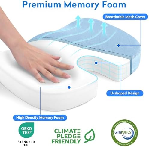 CushZone XXL Memory Foam Seat Cushion - Image 2