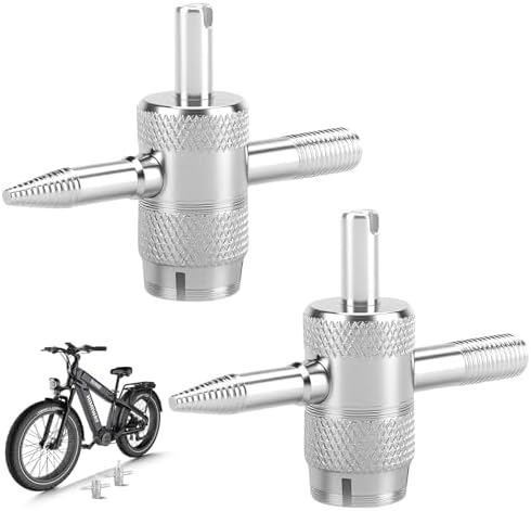 2PCS 4-Way Valve Core Tool, Tire Valve Stem Tool, 4-in-1 Universal Valve Wrench by Unknown