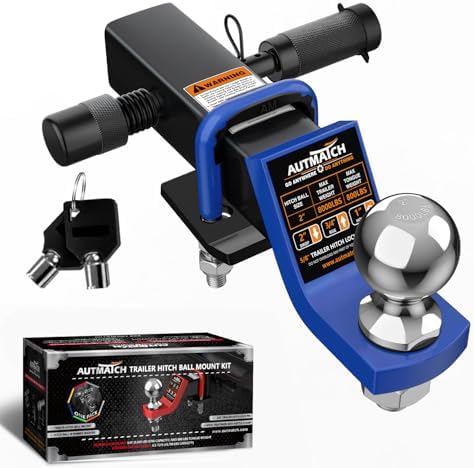 AUTMATCH Trailer Hitch Ball Mount by AUTMATCH