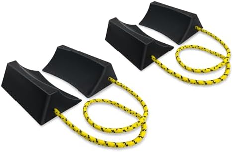 ROBLOCK Upgrade Wheel Chocks for Lightweight Travel Trailer Light Truck Car by ROBLOCK