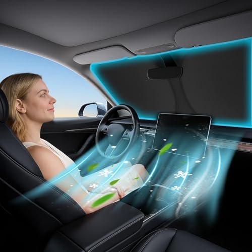 Magnelex Windshield Sun Shade for Kia Carnival 2022-2026, Foldable Car Window - Image 6