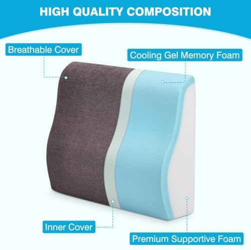 Back Support Pillow for Recliner Dual Layer Lumbar Support Pillow - Image 2