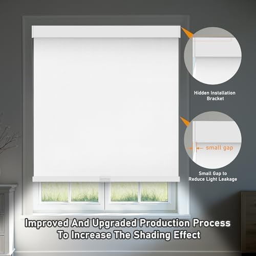 AOSKY Custom Cordless Blackout Roller Shades - Image 4