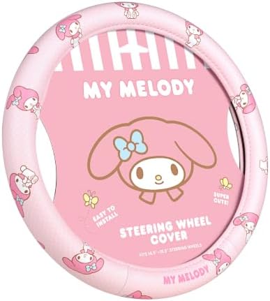 Sanrio My Melody Pastel Pink Steering Wheel Cover by Carbella