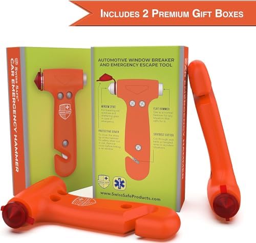 Swiss Safe Car Safety Hammer Window Breaker Tool - Image 4