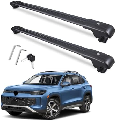 Roof Rack Cross Bars Fits VW Tiguan 2018-2025 & Taos 2022-2025 by Autekcomma