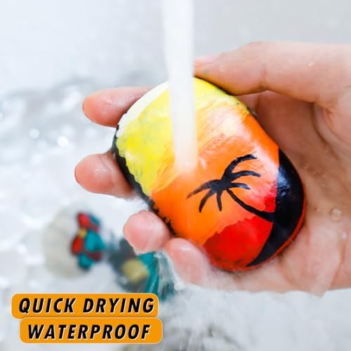 Orange Paint Markers, 2 Pack Oil-Based Waterproof Quick Dry Permanent Paint Pen - Image 4