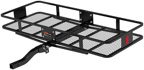 CURT 18153 Folding Hitch Basket Cargo Carrier, 500 lb by Curt+Manufacturing