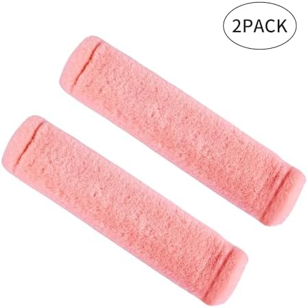 Amooca 2-Pack Soft Furry Universal Seatbelt Cover Car Shoulder Pad - Image 5