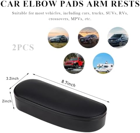 Yourkar 2 PCS Car Armrest Support Cover, Left Side Door Armrest Cushion Pad - Image 2