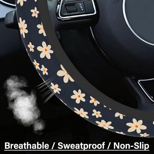 Steering Wheel Cover Neoprene Material Most Cars Men&Women Universal 15 inch - Image 4