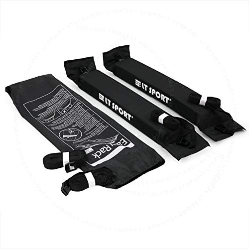 Foldable Car Top Soft Roof Rack Pad Tie Down Straps Cross Bars Cargo Carrier - Image 3