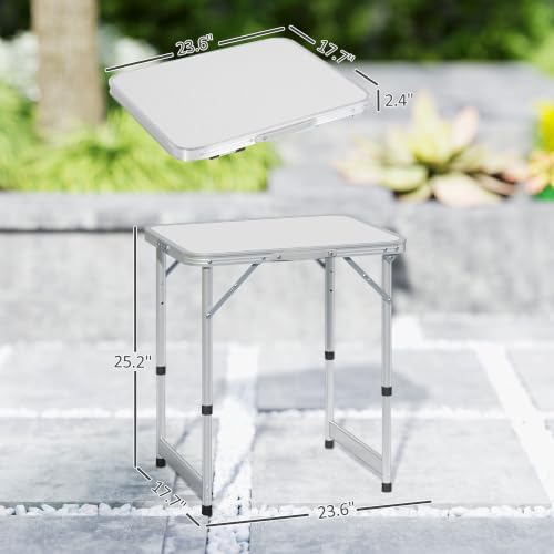 Outsunny 23" Folding Camping Table - Image 3