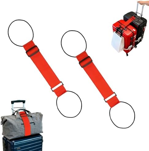 Luggage Straps for Suitcases，Multi-Use Strong Adjustable Luggage Connector by Unknown