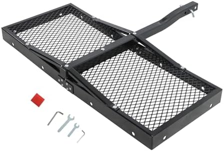 zeech 48" x 20" x 3.5" 500 LBS Black Trailer Hitch Cargo Carrier Mounts - Image 3