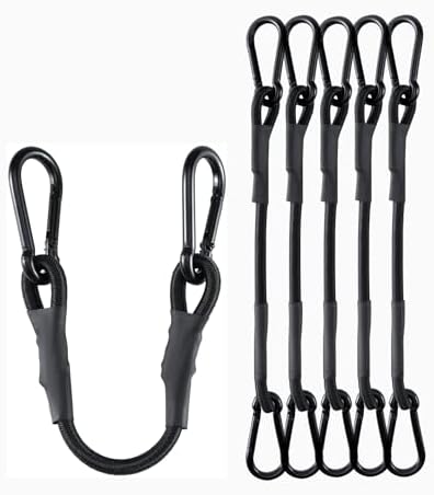 8 Pack 8" Heavy Duty Bungee Cords by LuckyStraps
