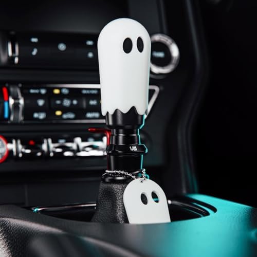 Ghost Gear Shift Knob, Spooky Car Accessories On Halloween Gifts by FirFiltr