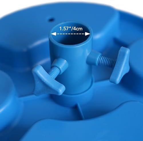 AMMSUN 13" Portable Beach Umbrella Table Tray Blue - Image 5