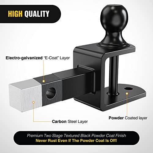 Nilight ATV UTV Trailer Hitch 3-in-1 Fits 1-1/4" Receiver - Image 3