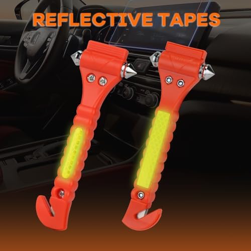 SINSEN Car Safety Hammer, Window Glass Hammer Breaker and Seat Belt Cutter - Image 5