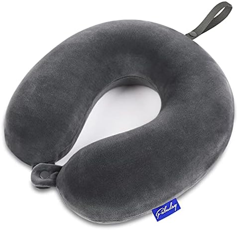 Travel Pillow Memory Foam for Airplanes by Fabuday