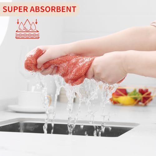 Homaxy 100% Cotton Waffle Weave Kitchen Dish Towels 6-Pack - Image 3