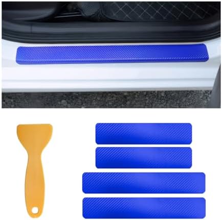 Ohleats 4 PCS Car Door Sill Protectors, Anti Scratch Carbon Fiber Auto by Ohleats