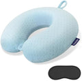 Neck Pillow Travel, Memory Foam Airplane Pillow, Light Blue by Gosider