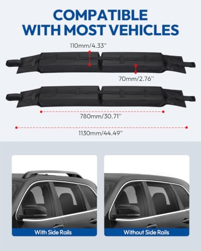 Universal Car Soft Roof Rack Pads, Roof Pads - Image 4