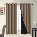 Yakamok Khaki Blackout Curtains 63 Inches Long by Yakamok